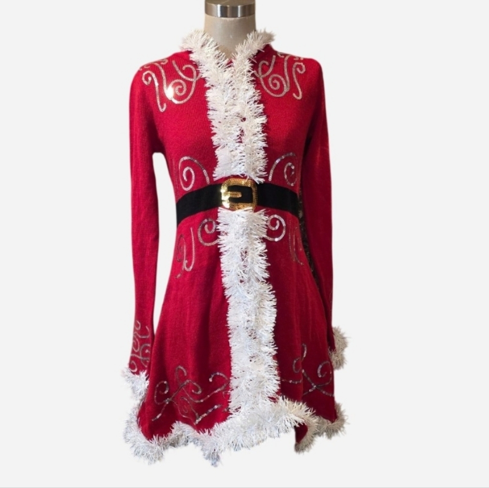 LOVE & LET LOVE • Mrs. Claus Dress.  Sz Small.
